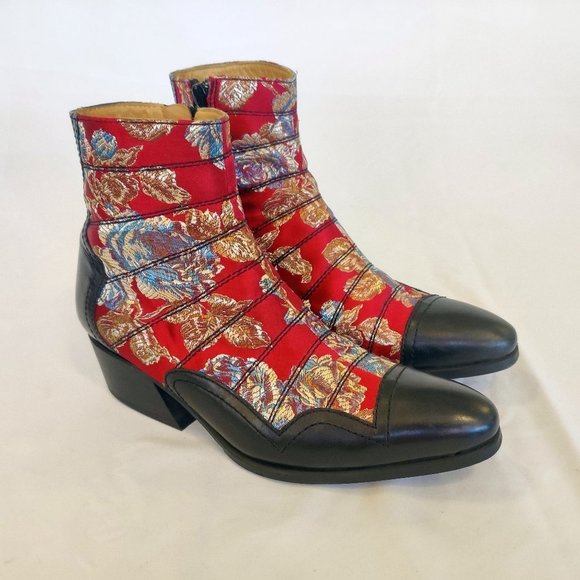 John Fluevog Shoes - John Fluevog - Idol - Presley - Ankle Boot with Stitching -